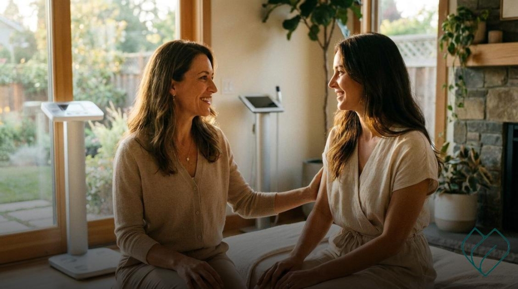 Dra Marcela Rammos Redescubra sua energia, equilíbrio e confiança durante a menopausa Recupere sua energia e autoestima com um tratamento seguro e feito para você!;saúde hormonal feminina