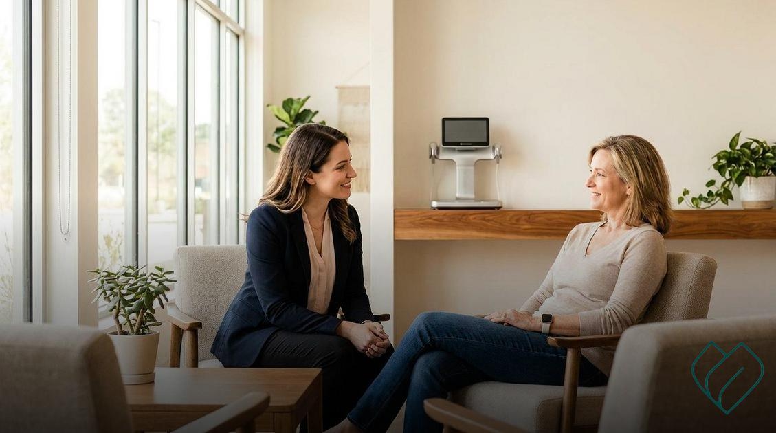 Dra Marcela Rammos Redescubra sua energia, equilíbrio e confiança durante a menopausa Recupere sua energia e autoestima com um tratamento seguro e feito para você!;cansaço extremo após os 40